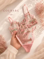 ست شورت سوتین فانتزی گل بهاری - تصویر 5